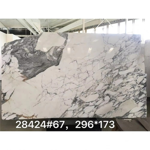 Dalle de marbre Calacatta naturel de luxe en provenance d'Italie, fond blanc pur avec un motif de veines audacieux pour le dessus de table et le dosseret mural - Product Image 6