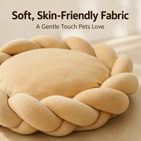 Nouveauté, lit pour animaux de compagnie en tissu pelucheux tissé à la main, moderne et créatif, DIY, 6 cm d'épaisseur, lavable en machine, lit de qualité supérieure pour chien et chat