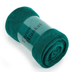 Soft Lightweight <strong>king</strong> <strong>Size</strong> Rolled Flannel Fleece Bed <strong>Throw</strong> Blanket - Product Image 1