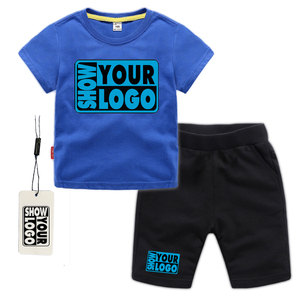 Ensemble de vêtements pour enfants en coton 100% de haute qualité, avec étiquettes imprimées et suspendues gratuites, 180 5.3oz, assorti à la couleur que vous souhaitez - Product Image 2