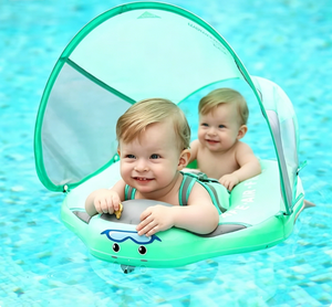 <span class=keywords><strong>Flotador</strong></span> Inflable para Niños <span class=keywords><strong>Mambobaby</strong></span>, Anillo de Natación de TPE con Protección Solar, Diseño Flotante para Axilas y Cuello, Seguro e Impermeable, <span class=keywords><strong>Flotador</strong></span> para Bebés - Product Image 2