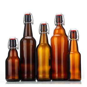 Botellas <span class=keywords><strong>de</strong></span> cerveza <span class=keywords><strong>de</strong></span> vidrio con tapa abatible clásica, <span class=keywords><strong>botella</strong></span> <span class=keywords><strong>de</strong></span> vidrio con tapa abatible para bebidas, vino, agua con tapón hermético - Product Image 1