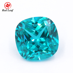 Pietre di Tormalina <span class=keywords><strong>Paraiba</strong></span> 5A di Redleaf Jewelry, Taglio Cushion 10*10mm, Gemme Nano Color <span class=keywords><strong>Paraiba</strong></span> 10*10mm per Creazione di Gioielli - Product Image 1