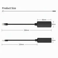 Convertisseur PoE Gigabit 48V vers 24V PVC IEEE802.3af/at 1000Mbps pour AP sans fil, caméra IP, système de contrôle d'accès