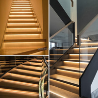 Contrôleur d'éclairage d'escalier BT 32 canaux avec capteur de mouvement PIR, variateur DC12/24V 3A 500W/1000W pour bande LED d'escalier, prend en charge 600 circuits intégrés