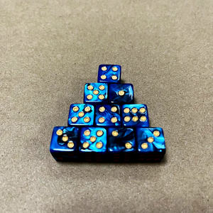 Dados acrílicos de dos colores personalizados de 12mm con esquinas cuadradas 10 unids/<span class=keywords><strong>set</strong></span> para tablero de juego para apuntar y rodar - Product Image 5