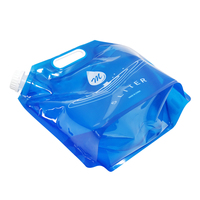 Sac de récipient d'eau pliable pliable en plastique transparent cantine d'hydratation de randonnée pliante pour le sport de plein air équitation