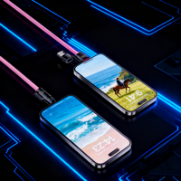 Cable de Datos USB-C con Conector de Silicona Emark PD 3.1 de 240 W, Cable de Carga Rápida Tipo C de 240 W, Cable de Silicona Emarker 4 en 1