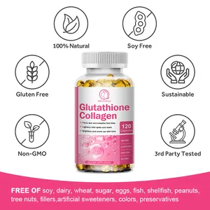 120 Stück Glutathion Kollagen Kapsel Nahrungsergänzungsmittel für Knochen und Haut