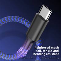 Cable de Carga Rápida USB C a USB C de 1m 2m 3m, Cable Trenzado de Nailon Tipo C para PD de 60W, en Oferta