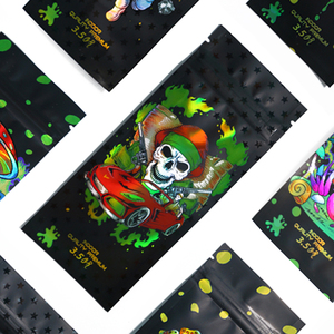 特注プラスチック食品グレード3.5g包装袋3面シールチャイルドプルーフタバコリーフシガーラップポーチチューインガム - Product Image 4