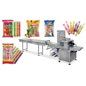 Multi Function Spaghetti Protein Bar Popsicle Pillow Style Flow Packaging Packing Machine