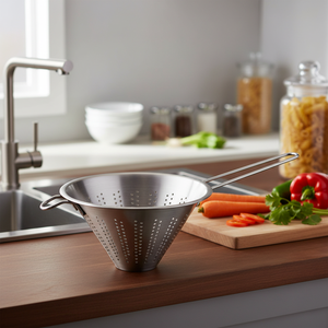 Passoire professionnelle en acier inoxydable conique chinoise 20cm-boîte de 24 passoire de cuisine pour usage domestique 20cm de diamètre 24 pièces - Product Image 3