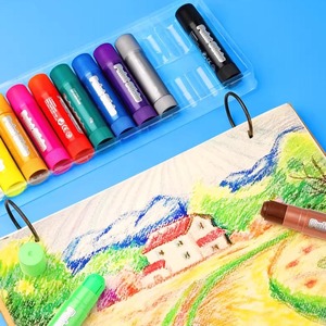 <span class=keywords><strong>Crayons</strong></span> de peinture solides Foska, colorés, à séchage rapide, sans dégâts, lavables, ensemble de <span class=keywords><strong>crayons</strong></span> de cire, nouveaux articles pour enfants, <span class=keywords><strong>crayons</strong></span> de peinture métalliques - Product Image 6