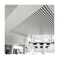Panneaux de plafond linéaires en aluminium de conception moderne, résistants au feu, profilés tubulaires métalliques, pour plafonds suspendus intérieurs, hôtels, boutiques, centres commerciaux