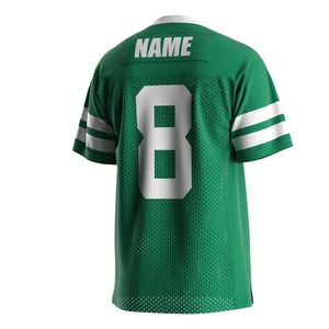 Wholesale Sportswear Competition Polyester Gym Quick Dry <b>Green</b> V Neck <b>Mesh</b> Jersey Classic Football Shirts American Sports - Product Image 2