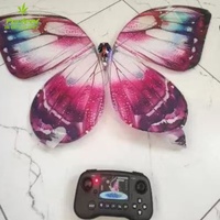 Drone papillon bionique lumineux RC le plus vendu pour la décoration de scène de mariage, les fêtes, les banquets, les spectacles et les festivals de musique