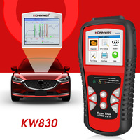 Escáner OBD2 para Automóviles Económico KONNWEI KW830, Escáner de Diagnóstico para Automóviles con Base de Datos DTC, Lectura y Eliminación de Códigos de Error del Motor