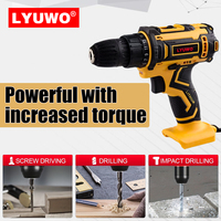 Perceuse sans fil multifonctionnelle LYUWO, perceuse à main, tournevis électrique, ensemble d'outils électriques, réparation à domicile, réparation automobile