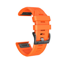 Bracelet en silicone de haute qualité Bracelet de montre à dégagement rapide Couleur unie pour Gamin Fenix 5 plus Fenix 7 Smart Watch