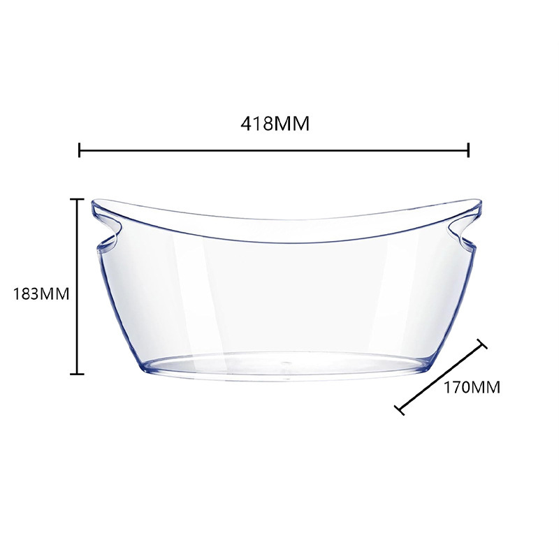 41817183cm-1 ice bucket + 1 ice scoop