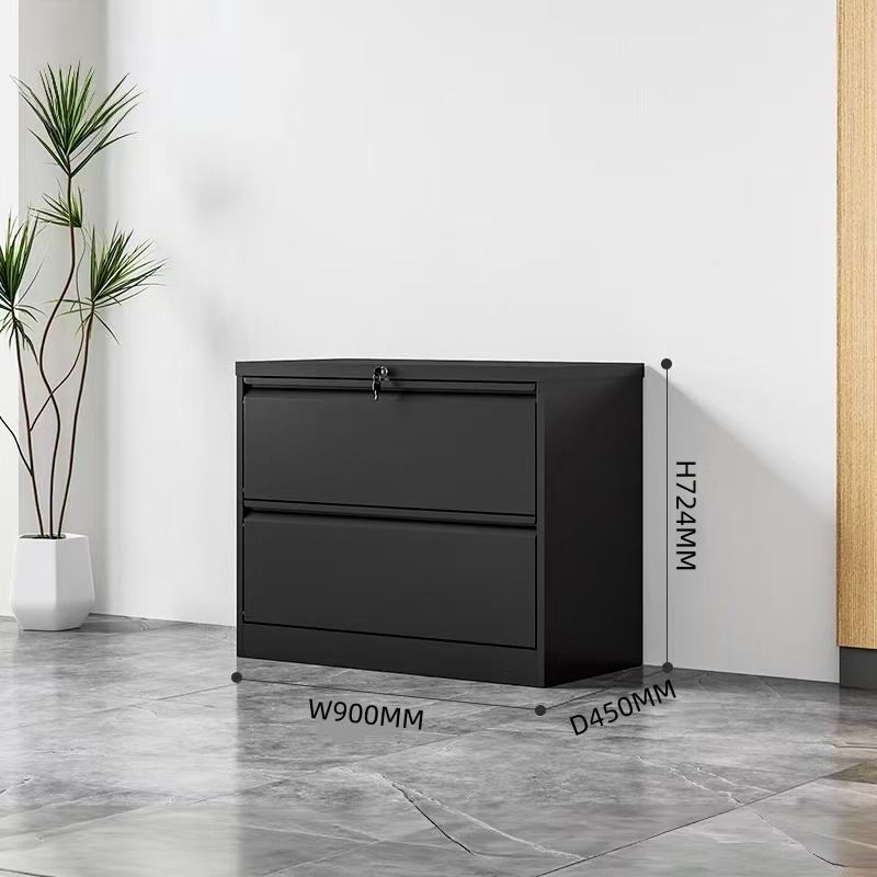 Noir Large deux tiroirs