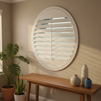 Volets de plantation en PVC vinyle résistant à la moisissure, aspect bois horizontal, faciles à nettoyer, prix usine, pour salle de bain et cuisine