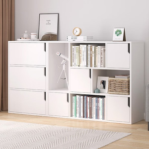 Holesale helf 3 ooooden ITH liding Doors ooookcase tortorage - Product Image 1
