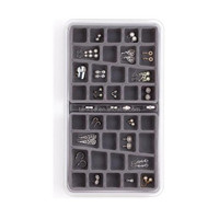 Boîte de rangement portable pour bijoux, boucles d'oreilles, présentoir de voyage, vente directe