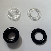 Oeillets ovales transparents en plastique Oeillets ovales en caoutchouc