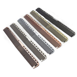 Pettine per taglio di capelli da parrucchiere in metallo in alluminio resistente al calore lungo e corto per lo Styling dei capelli - Product Image 3