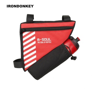 IRONDONKEY Bicycle100 % bolsa de bicicleta impermeable Bolsa De Teléfono triángulo haz sillín tubo bolsa bicicleta de montaña Kit de <span class=keywords><strong>herramientas</strong></span> y soporte para botella de agua - Product Image 4