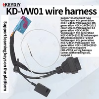 Faisceau de câbles GeiLiVity KD-VW01 pour lecteur de code de 4e génération et programmeur de clés de voiture USB 12V avec prise en charge de l'anglais