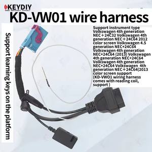 KD-VW01 Kabelboom Voor Volkswagen 4e Generatie Codelezer Voor Harnastest En Generatie Dealersleutel Identificatiesleutel - Product Image 4