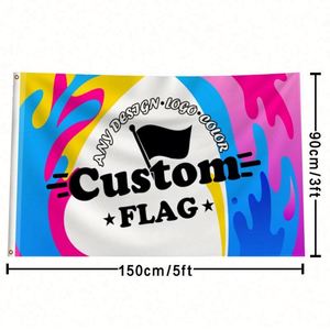 <span class=keywords><strong>Drapeau</strong></span> personnalisé en usine 3*5 pieds pour logo personnalisé, drapeaux personnalisés <span class=keywords><strong>rouge</strong></span>, jaune et <span class=keywords><strong>vert</strong></span> - Product Image 2