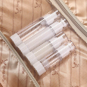 ชุดบรรจุภัณฑ์เครื่องสำอางแบบปั๊มสุญญากาศ PETG ทรงกระบอกใส สำหรับเครื่องสำอาง ชุดขวดพลาสติก บรรจุภัณฑ์เครื่องสำอางทรงกระบอก - Product Image 6