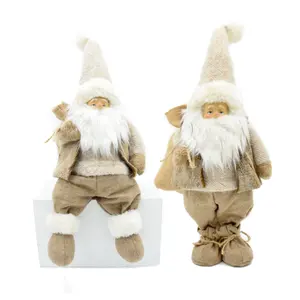 43インチビッグクリスマスデコレーションアーツクラフトAdornos De Navidad家の装飾立っているサンタクロース人形サックバッグ付き