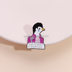 Gros Sad <span class=keywords><strong>Pigeon</strong></span> Métal Artisanat Insigne Émotionnel Animal Émail Pin - Product Image 4