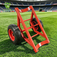 Chariot de transport manuel pour rouleaux de gazon artificiel 300 kg – Chariot à pousser pour tapis de gazon synthétique pour l'aménagement paysager