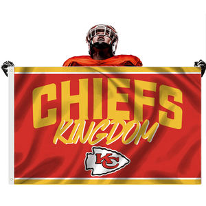 Nuevas banderas personalizadas de fútbol americano de 3X5ft, Bandera de campeones personalizada KC Chiefs 4-TIME para banderas <span class=keywords><strong>NFL</strong></span> <span class=keywords><strong>Super</strong></span> <span class=keywords><strong>Bowl</strong></span> - Product Image 5