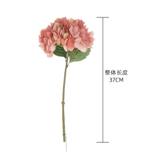 ดอกไฮเดรนเยียประดิษฐ์ CallaFloral ก้านเดี่ยว สีชมพูขาว ช่อดอกไม้งานแต่งงาน ดอกไม้ตกแต่ง MW52665 - Product Image 4