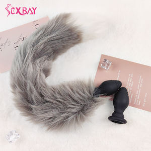 Tapón Anal de Silicona Médica Sexbay con Cola de Zorro y Gato, Múltiples Colores, con Control Remoto, 10 Velocidades de Vibración, Carga USB para Adultos - Product Image 5