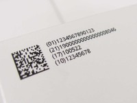 Imprimante jet d'encre portable/automatique à alimentation par feuilles pour le codage de la date de fraîcheur et des logos sur les cartons de boulangerie, poids 5 kg, garantie 1 an