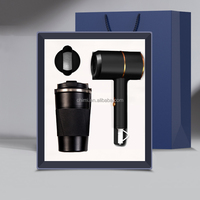 Logo personnalisé Bureau Entreprise Cadeau d'anniversaire Promotionnel Tasse à café + Sèche-cheveux Coffret cadeau de luxe d'entreprise
