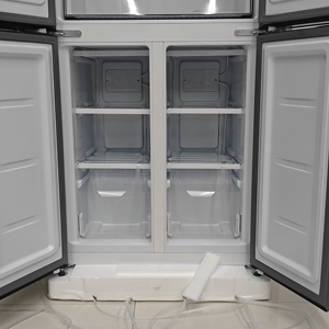Réfrigérateur à double <span class=keywords><strong>porte</strong></span> de style français de grande capacité 406L pour la maison - Unité intégrée de réfrigération et de congélation - Product Image 5