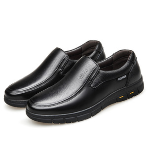 Mocassins en cuir véritable pour hommes, respirants, à semelle souple, antidérapants, chaussures décontractées pour affaires - Product Image 3