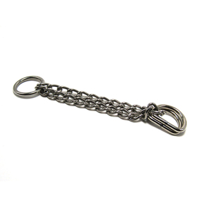 <strong>3</strong>/4 <strong>Inch</strong> Stainless Steel Silver Martingale <strong>Collar</strong> Chain With D Ring for Pet <strong>Collar</strong> - Product Image 3
