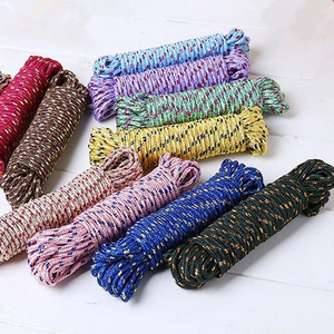 Cuerda para Tender Ropa y Edredones, 10 Metros, Engrosada, Resistente al Viento, para Interiores y Exteriores, Sin Perforaciones, Multifuncional, Forma Redonda, Color Aleatorio - Product Image 4