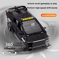 Guly 10634 1:14 SUV Pickup Truck Model Motor Driven MOC Brick Racing Car Blocks Kits Building Blocks Toy Sets