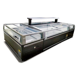 Réfrigérateur commercial de réfrigérateur de supermarché avec porte <span class=keywords><strong>en</strong></span> verre de l'île du refroidisseur de viande - Product Image 2